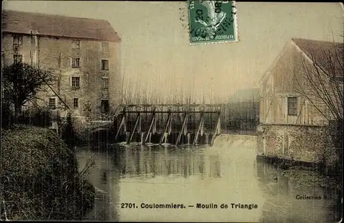 Ak Coulommiers Seine et Marne, Moulin de Triangle