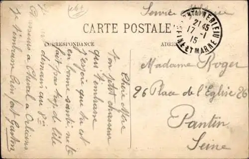 Ak Fontainebleau Seine et Marne, Foret, Le Restaurant Franchard