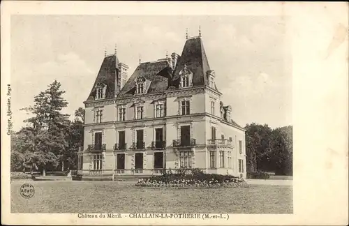 Ak Challain-la-Potherie Maine et Loire, Château du Mènil