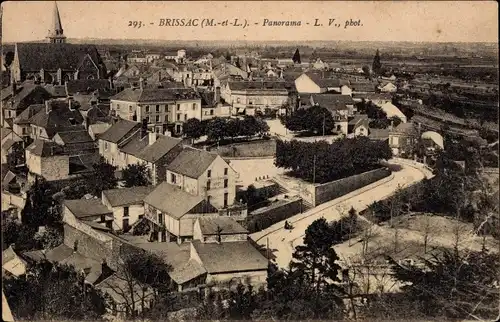 Ak Brissac Maine et Loire, Panorama