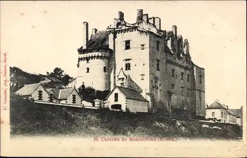 Ak Montsoreau Maine et Loire, Château