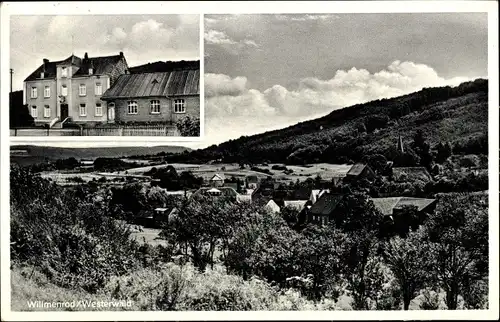 Ak Willmenrod im Westerwald, Teilansicht, Gasthof von Karl Mauer