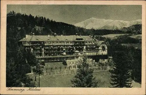 Ak Semmering in Niederösterreich, Kurhaus