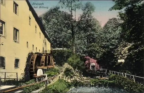 Ak Alsbach bei Bitburg in der Eifel, Mühle