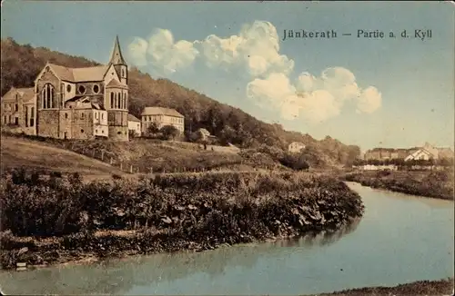 Ak Jünkerath in der Eifel, Partei an der Kyll
