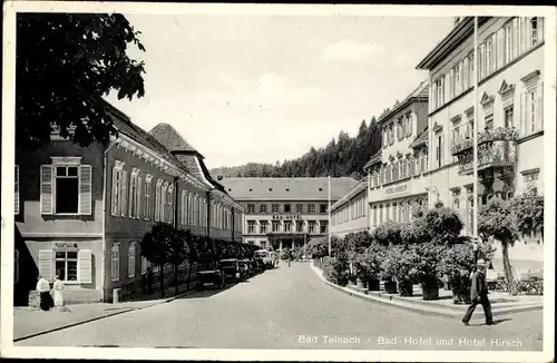 Ak Bad Teinach Zavelstein im Schwarzwald, Bad-Hotel und Hotel Kirsch