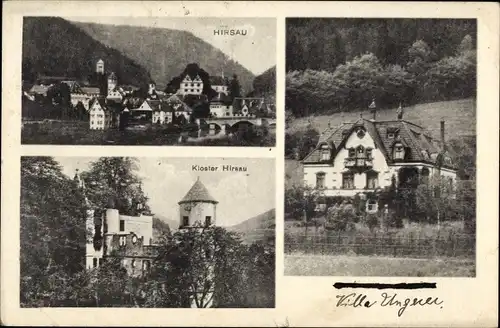 Ak Hirsau Calw im Schwarzwald, Ortsansicht, Kloster, Villa Ungerer