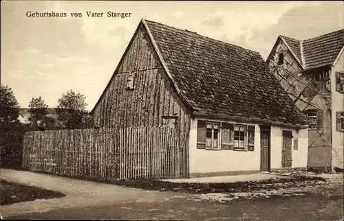 Ak Möttlingen Bad Liebenzell im Schwarzwald, Geburtshaus von Vater Stanger