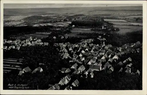 Ak Ruit Ostfildern in Baden, Luftaufnahme