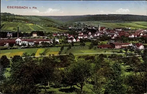 Ak Ebersbach an der Fils, Gesamtansicht