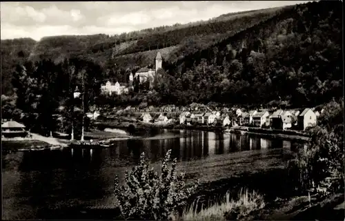 Ak Zwingenberg am Neckar Baden, Teilansicht