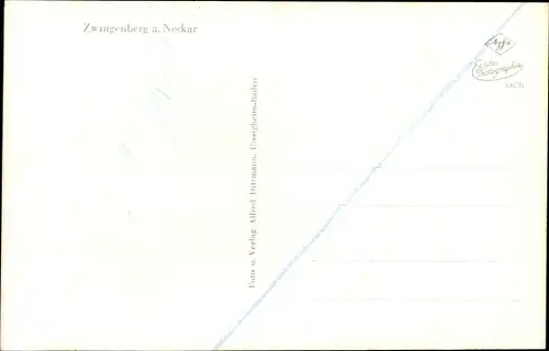 Ak Zwingenberg am Neckar Baden, Teilansicht