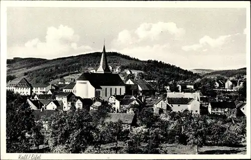 Ak Kall in der Eifel, Teilansicht