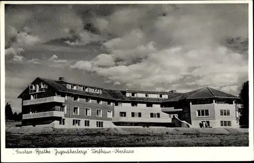 Ak Torfhaus Altenau Schulenberg Niedersachsen, Gustav Bratke Jugendherberge, Gesamtansicht