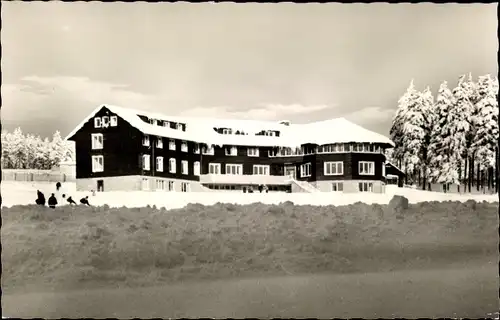 Ak Torfhaus Altenau Schulenberg Clausthal Zellerfeld im Oberharz, Jugendherberge, Winter