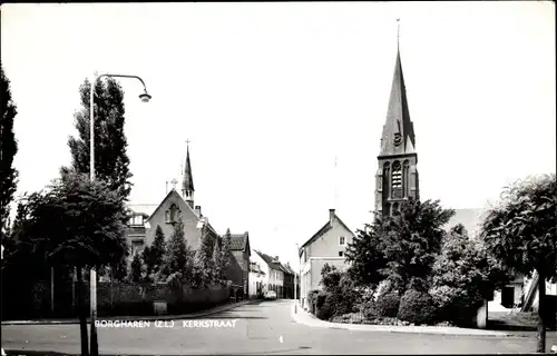 Ak Borgharen Limburg Niederlande, Kerkstraat