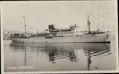 Foto Ak Passagierschiff, Dampfschiff Ciudad de Palma
