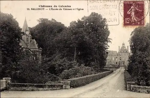 Ak Balleroy Calvados, L'Entree du Chateau, L'Eglise