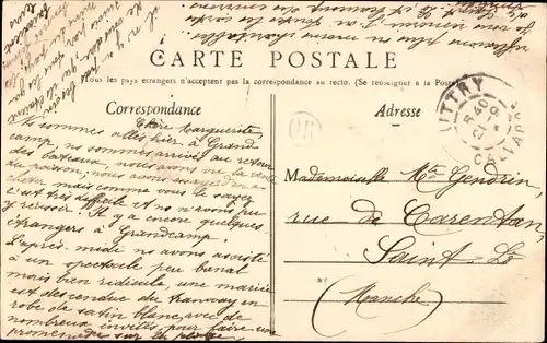 Ak Calvados, Foret de Cerisy, Le Rond Point