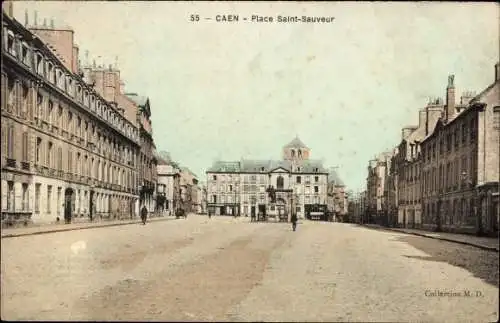 Ak Caen Calvados, Place Saint Sauveur