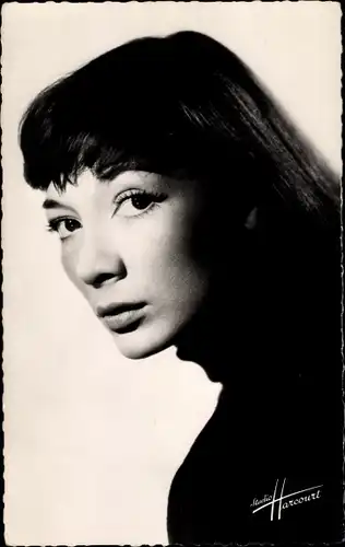 Ak Sängerin Juliette Greco, Portrait