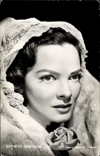 Ak Schauspielerin Kathryn Grayson, Portrait