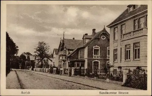 Ak Aurich in Ostfriesland, Sandhorster Straße