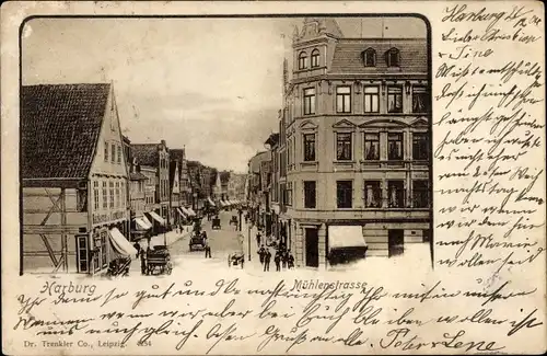 Ak Hamburg Harburg, Mühlenstraße