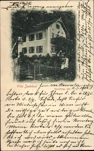 Ak Starnberg in Oberbayern, Villa Seehäusl