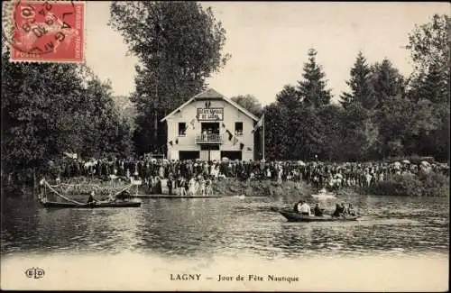 Ak Lagny Seine et Marne, Jour de Fete Nautique