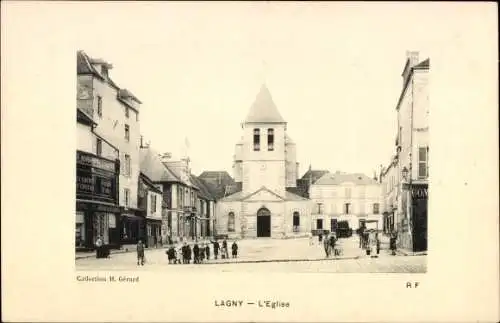 Ak Lagny Seine et Marne, L'Eglise