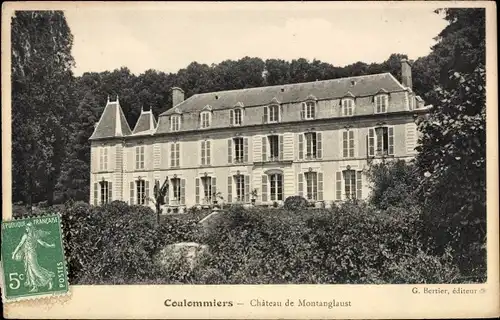 Ak Coulommiers Seine et Marne, Chateau de Montanglaust