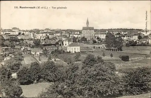 Ak Montrevault Maine et Loire, Panorama