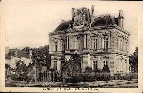 Ak La Ménitré Maine et Loire, La Mairie, Rathaus