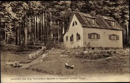 Ak Picka Oppach in der Oberlausitz, Landheim d. Allg. Turnvereins