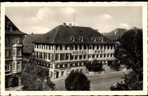 Ak Kirchheim unter Teck Baden Württemberg, Hotel Post