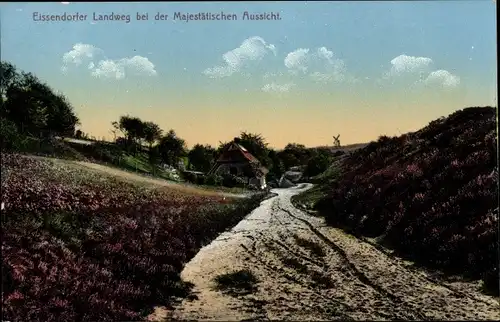 Ak Hamburg Harburg Eißendorf Eissendorf, Landweg bei der Majestätischen Aussicht