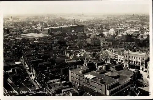 Ak Utrecht Niederlande, Vogelvlucht Binnenstad