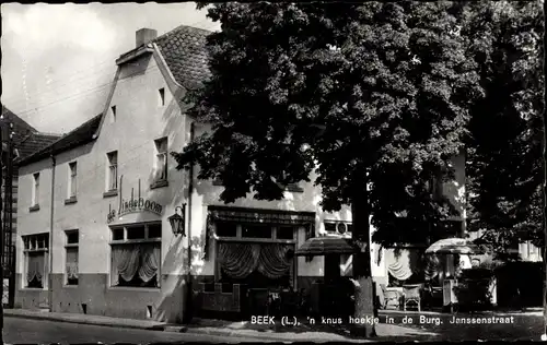 Ak Beek Limburg Niederlande, 'n knus hoekje in de Burg. Janssenstraat