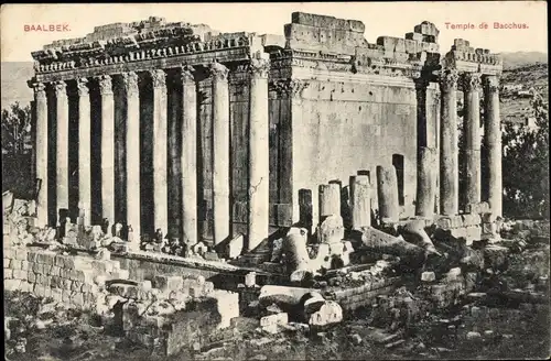 Ak Baalbek Libanon, Temple de Bacchus