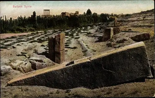 Ak Baalbek Libanon, Ausgrabungsstätte, Tempelruinen