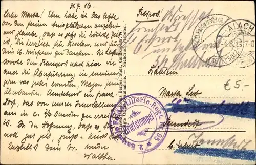 Ak Pannes Meurthe et Moselle, Nonsardstraße, deutsche Soldaten, 1. WK