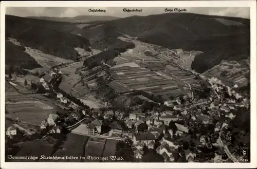 Ak Kleinschmalkalden Floh Seligenthal Thüringen, Fliegeraufnahme