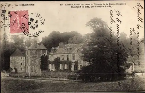 Ak La Roque Baignard Calvados, Le Chateau