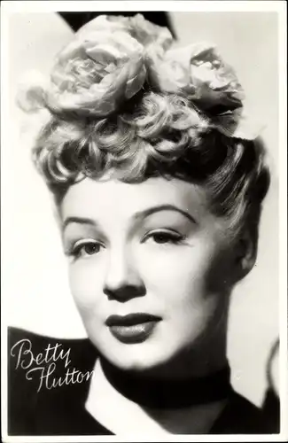 Ak Schauspielerin Betty Hutton, Portrait