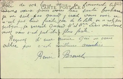 Ak Montjean Maine et Loire, Uferpartie, un coin du rivage pris de l'île