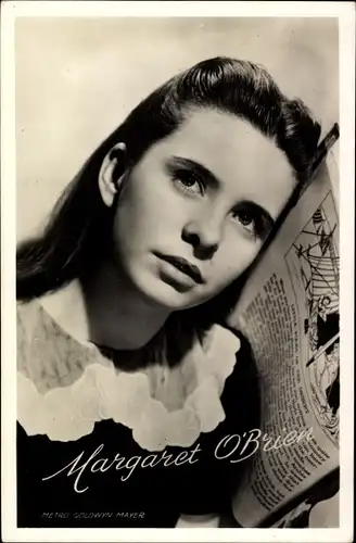 Ak Schauspielerin Margaret O'Brien, Portrait