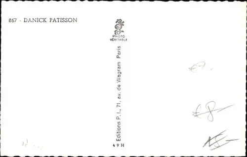 Ak Schauspielerin Danick Patisson, Portrait