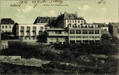 Ak Kyllburg in der Eifel, Pension Eifeler Hof, Rückansicht