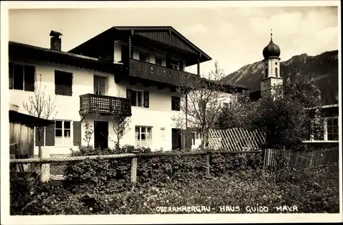 Foto Ak Oberammergau in Oberbayern, Haus Guido Mayr